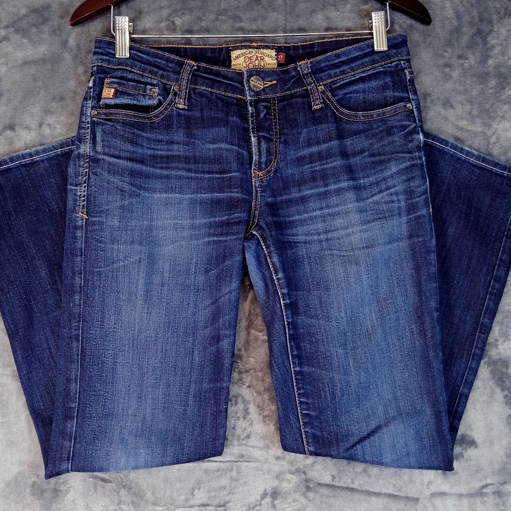 Dear John Womens Slim Straight Jeans 27 Gotham Dark Wash Stretch Denim‎ USA Tag
